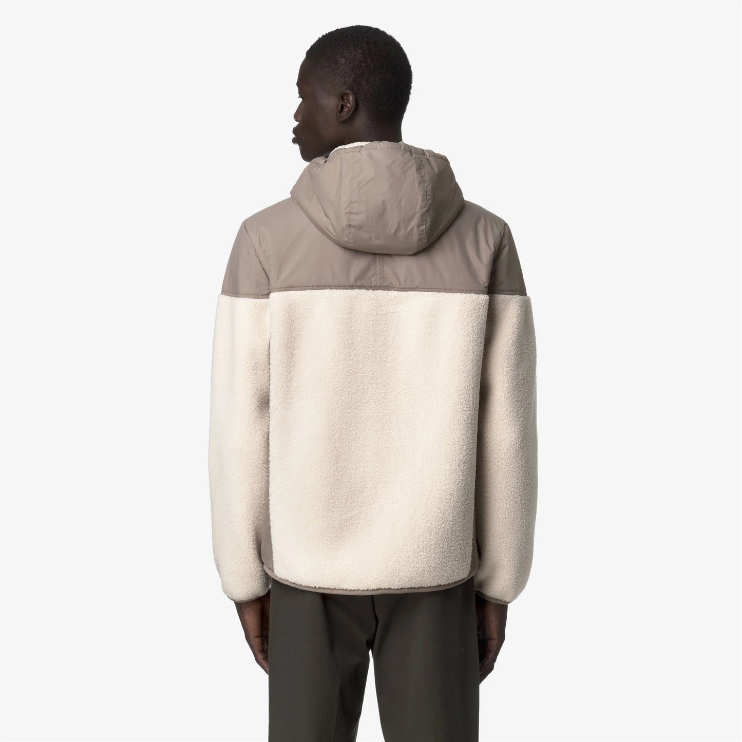 K-WAY AI26-27 Giacca Samson 4.0 Orsetto Beige Taupe-Ecru Unisex - Kirù Boutique 28 | Chiavari