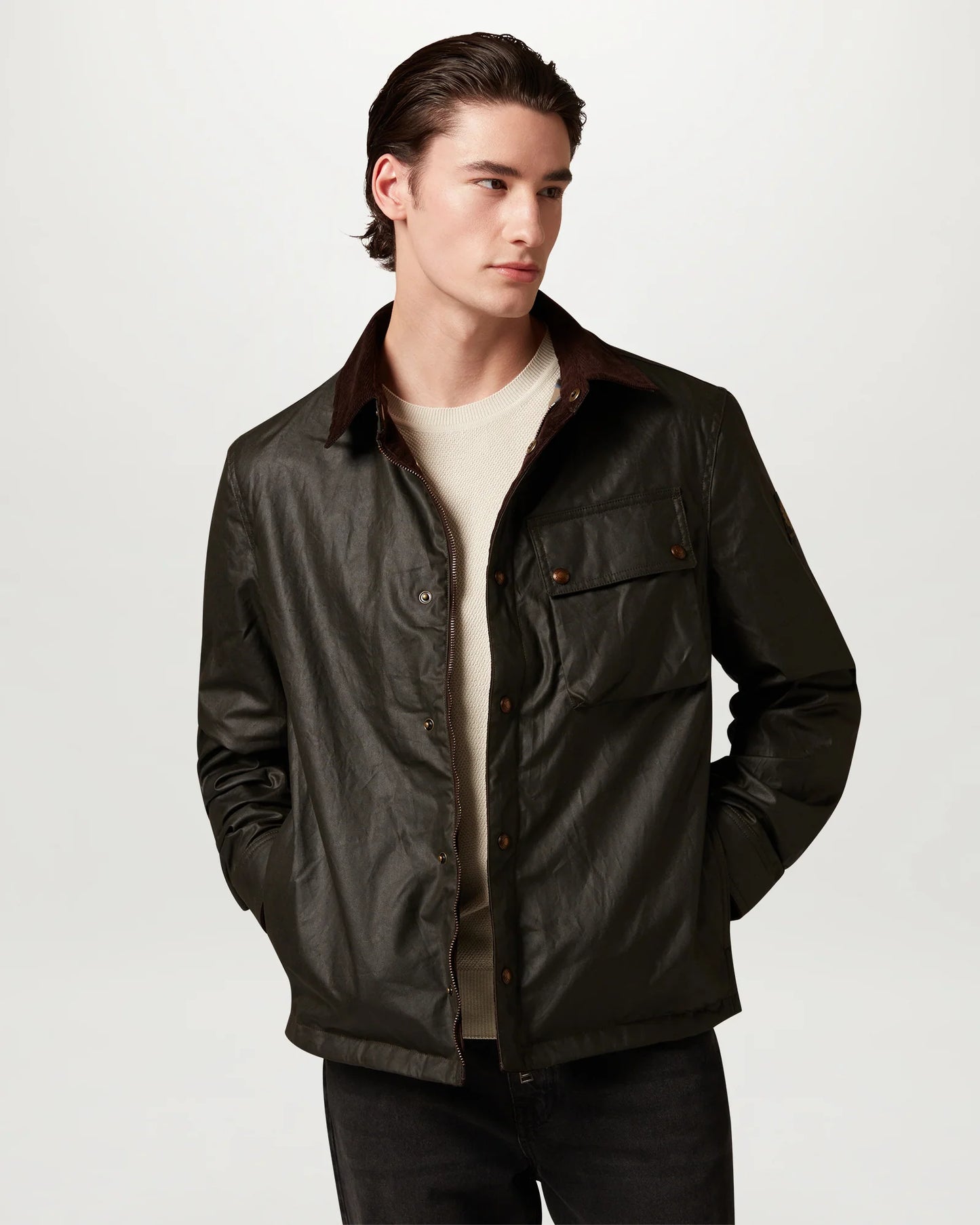 BELSTAFF AI26-27 Giacca Ground Faded Olive Man - Kirù Boutique 28 | Chiavari
