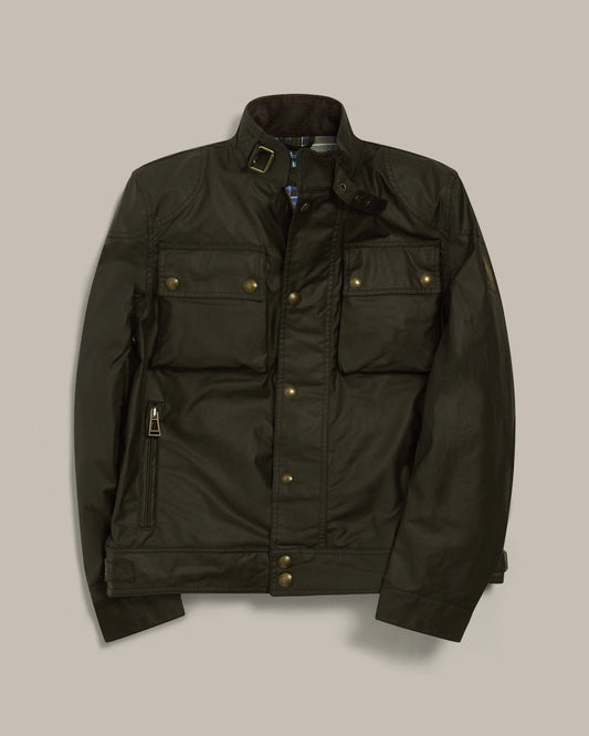 BELSTAFF AI26-27 Giacca Racemaster Icon Faded Olive Man - Kirù Boutique 28 | Chiavari