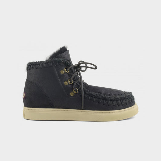 Mou Boots AI23-24 Eskimo Sneaker Lace-up Men's Cracked Black/Grey - Kirù Boutique 28 | Chiavari