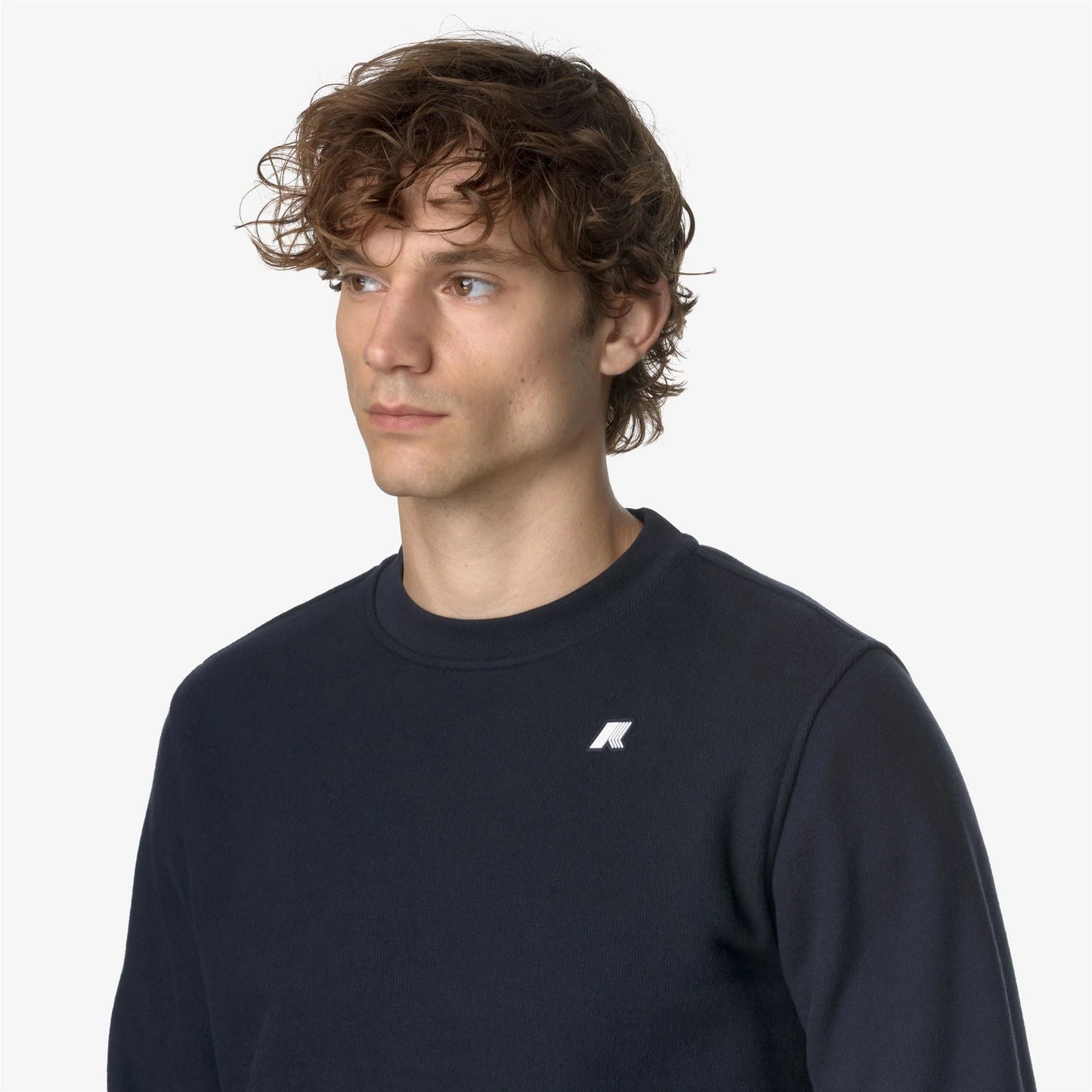 K-WAY AI26-27 Felpa Baptiste Heavy Fleece Blue Depth Uomo - Kirù Boutique 28 | Chiavari