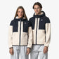 K-WAY AI26-27 Giacca Samson 4.0 Orsetto Blue Depth-Ecru Unisex - Kirù Boutique 28 | Chiavari