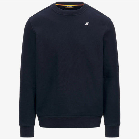 K-WAY AI26-27 Felpa Baptiste Heavy Fleece Blue Depth Uomo - Kirù Boutique 28 | Chiavari