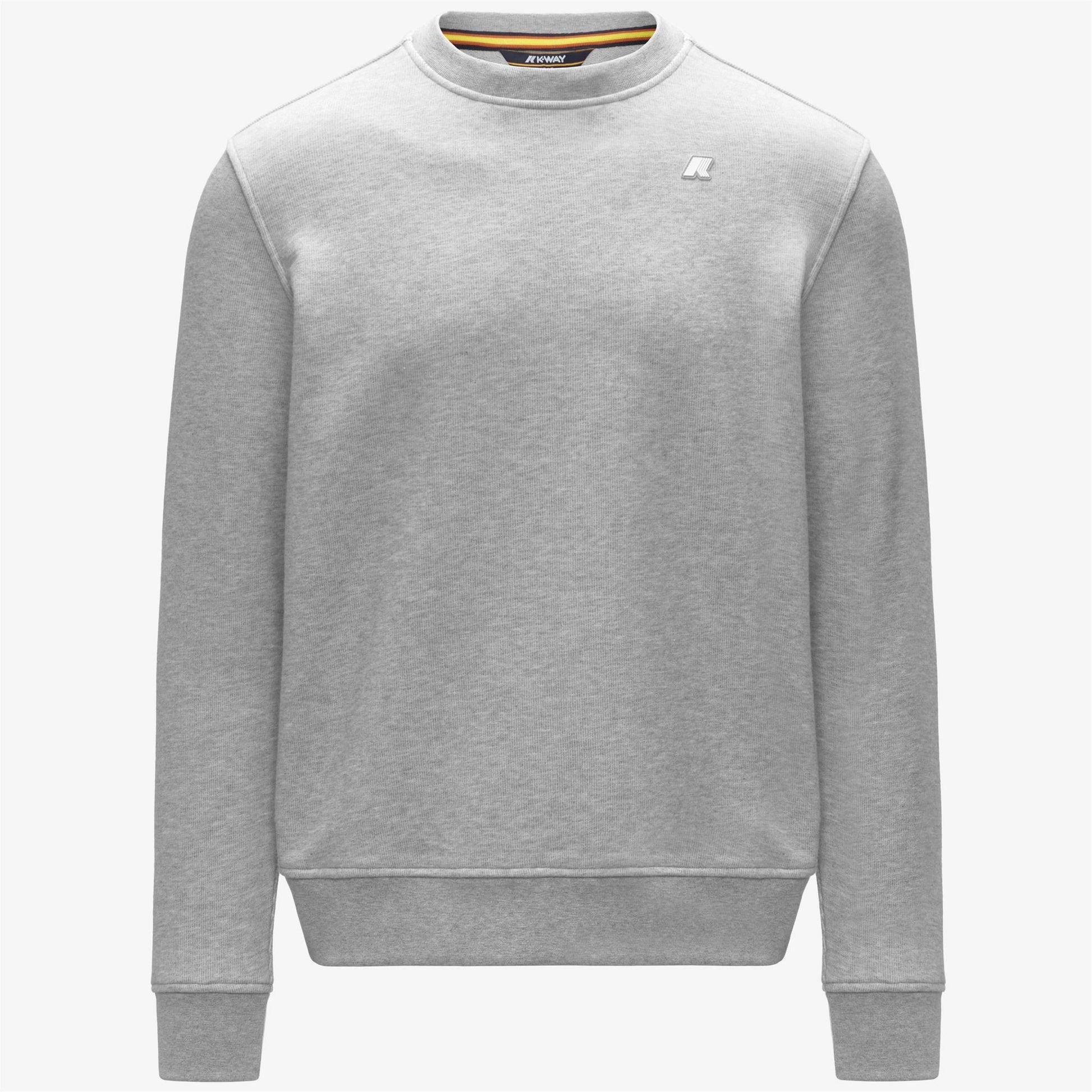 K-WAY AI26-27 Felpa Baptiste Heavy Fleece Grey Mid Melage Uomo - Kirù Boutique 28 | Chiavari