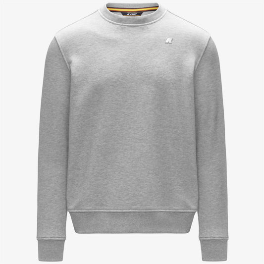 K-WAY AI26-27 Felpa Baptiste Heavy Fleece Grey Mid Melage Uomo - Kirù Boutique 28 | Chiavari