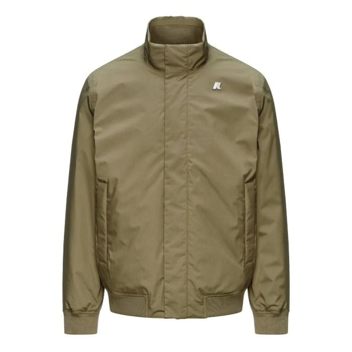 K-WAY AI26-27 Giacca Arsene Warm Micro Canvas Green Army Uomo