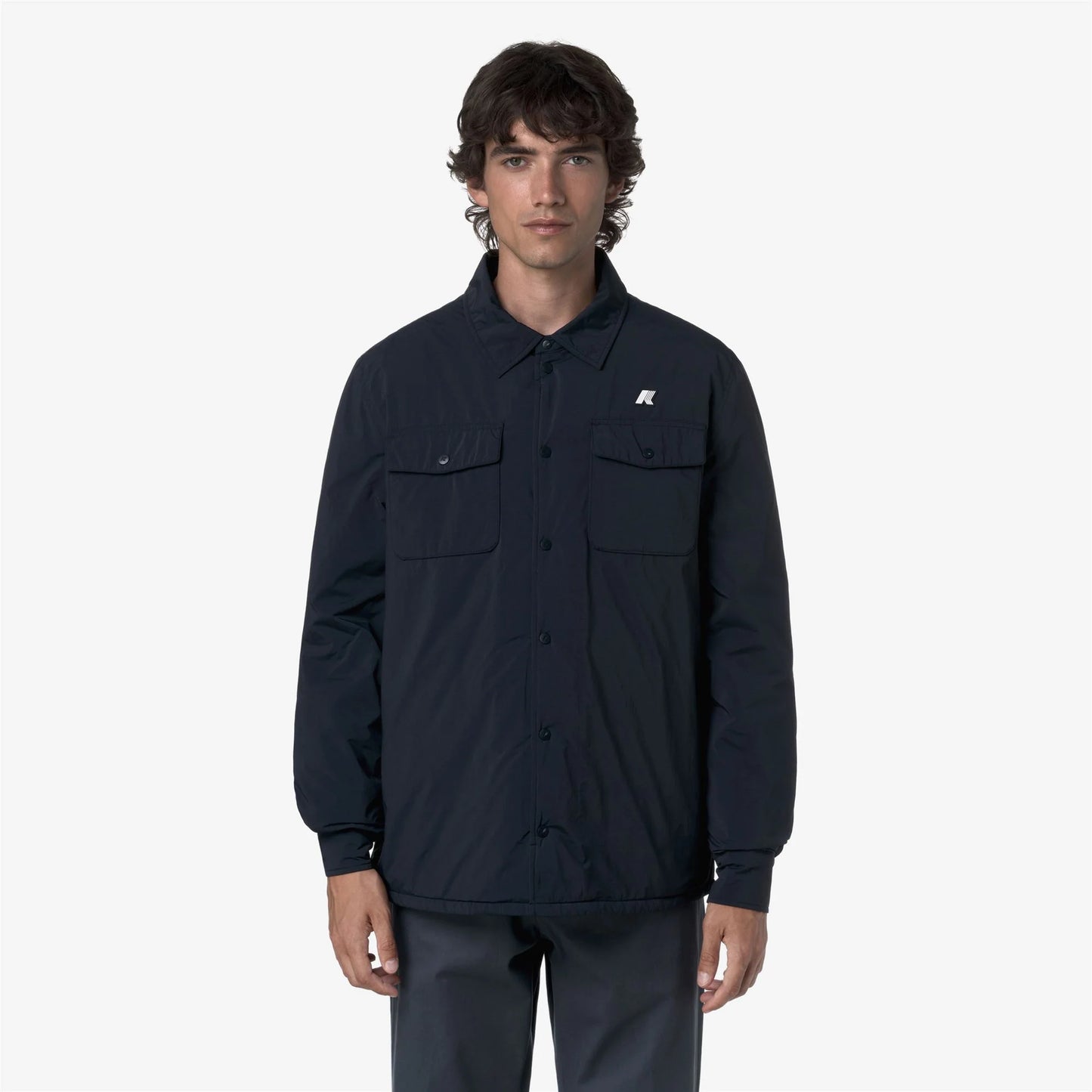 K-WAY AI26-27 Giacca Umbert Plain Warm Blue Depth Uomo - Kirù Boutique 28 | Chiavari