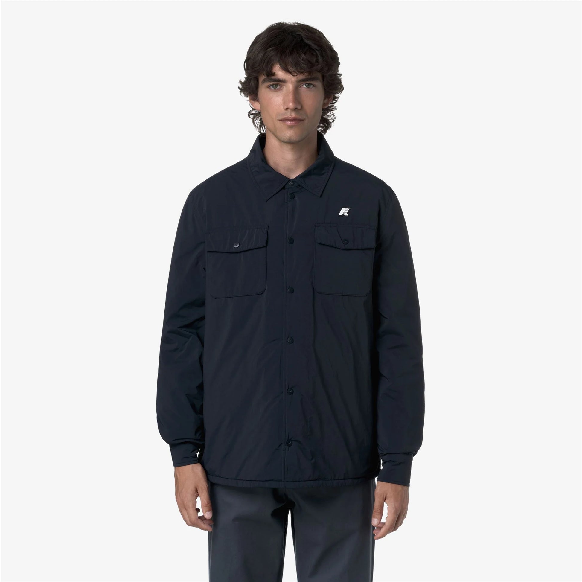 K-WAY AI26-27 Giacca Umbert Plain Warm Blue Depth Uomo - Kirù Boutique 28 | Chiavari