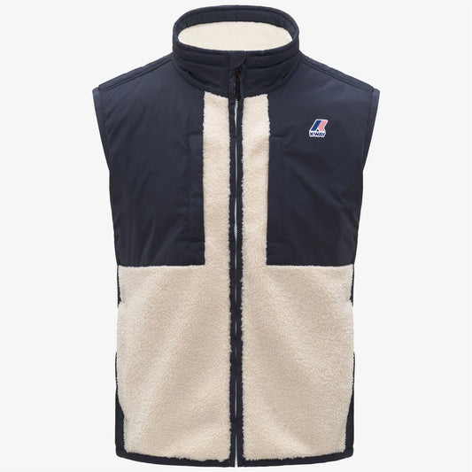 K-WAY AI26-27 Giacca Vital 4.0 Orsetto Blue Depth-Ecru Unisex - Kirù Boutique 28 | Chiavari