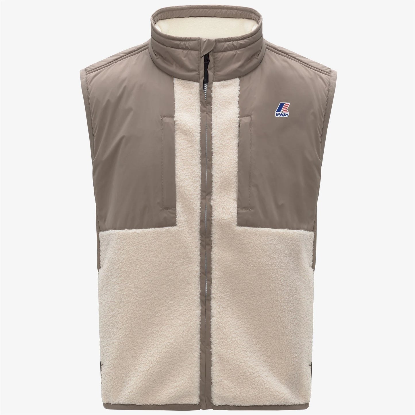 K-WAY AI26-27 Giacca Vital 4.0 Orsetto Beige Taupe-Ecru Unisex - Kirù Boutique 28 | Chiavari