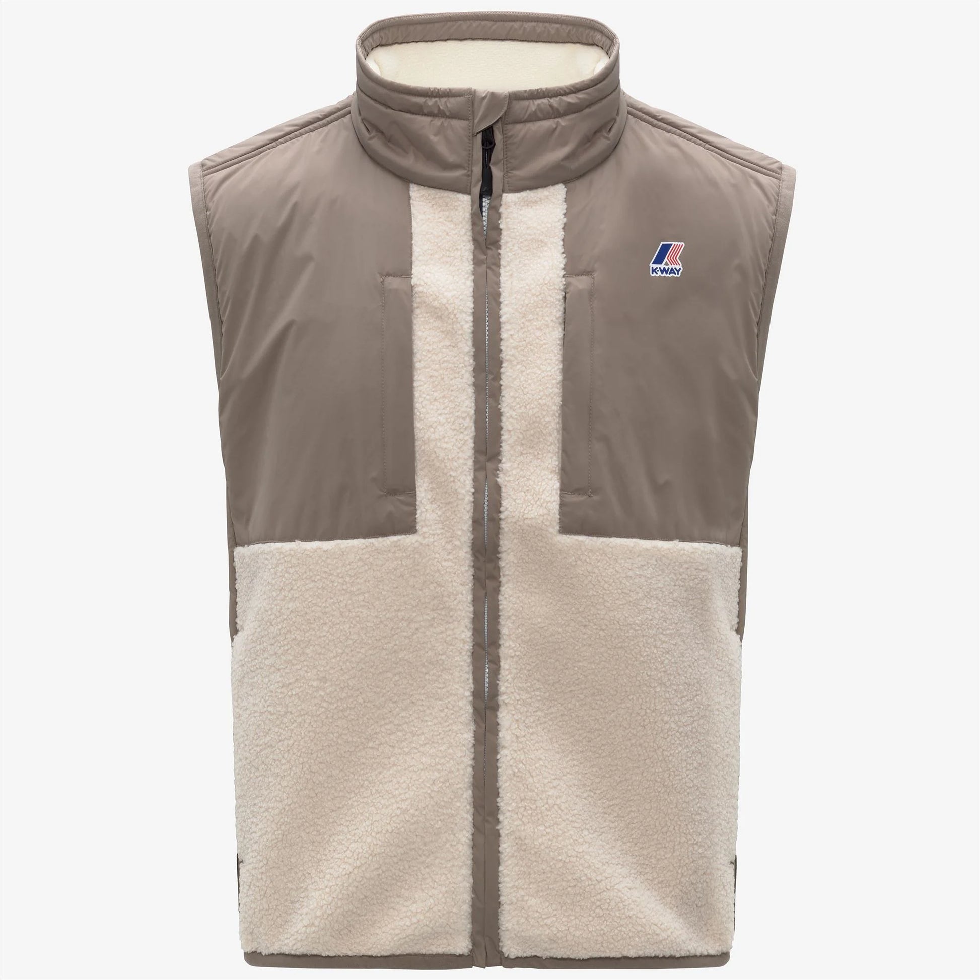 K-WAY AI26-27 Giacca Vital 4.0 Orsetto Beige Taupe-Ecru Unisex - Kirù Boutique 28 | Chiavari