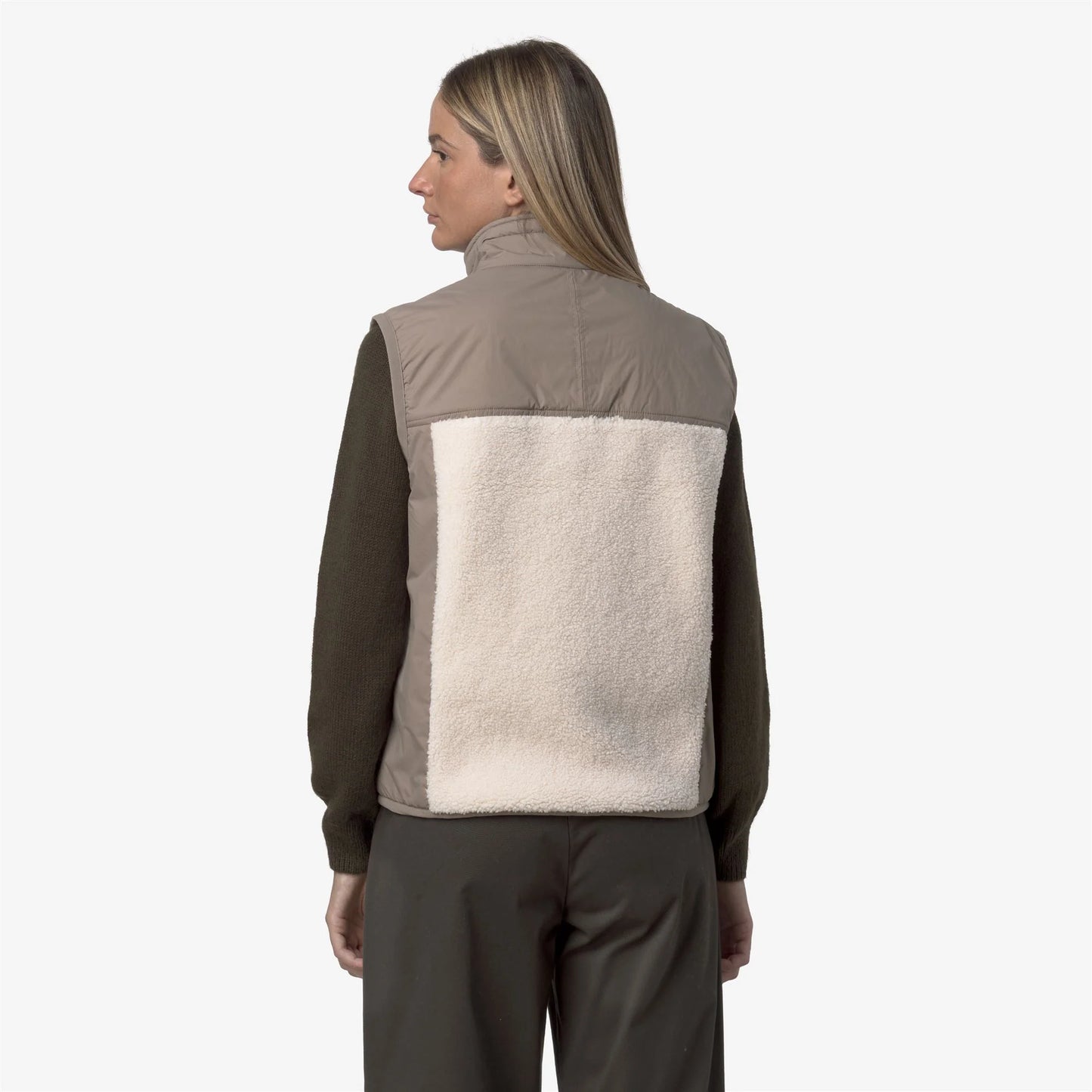K-WAY AI26-27 Giacca Vital 4.0 Orsetto Beige Taupe-Ecru Unisex - Kirù Boutique 28 | Chiavari