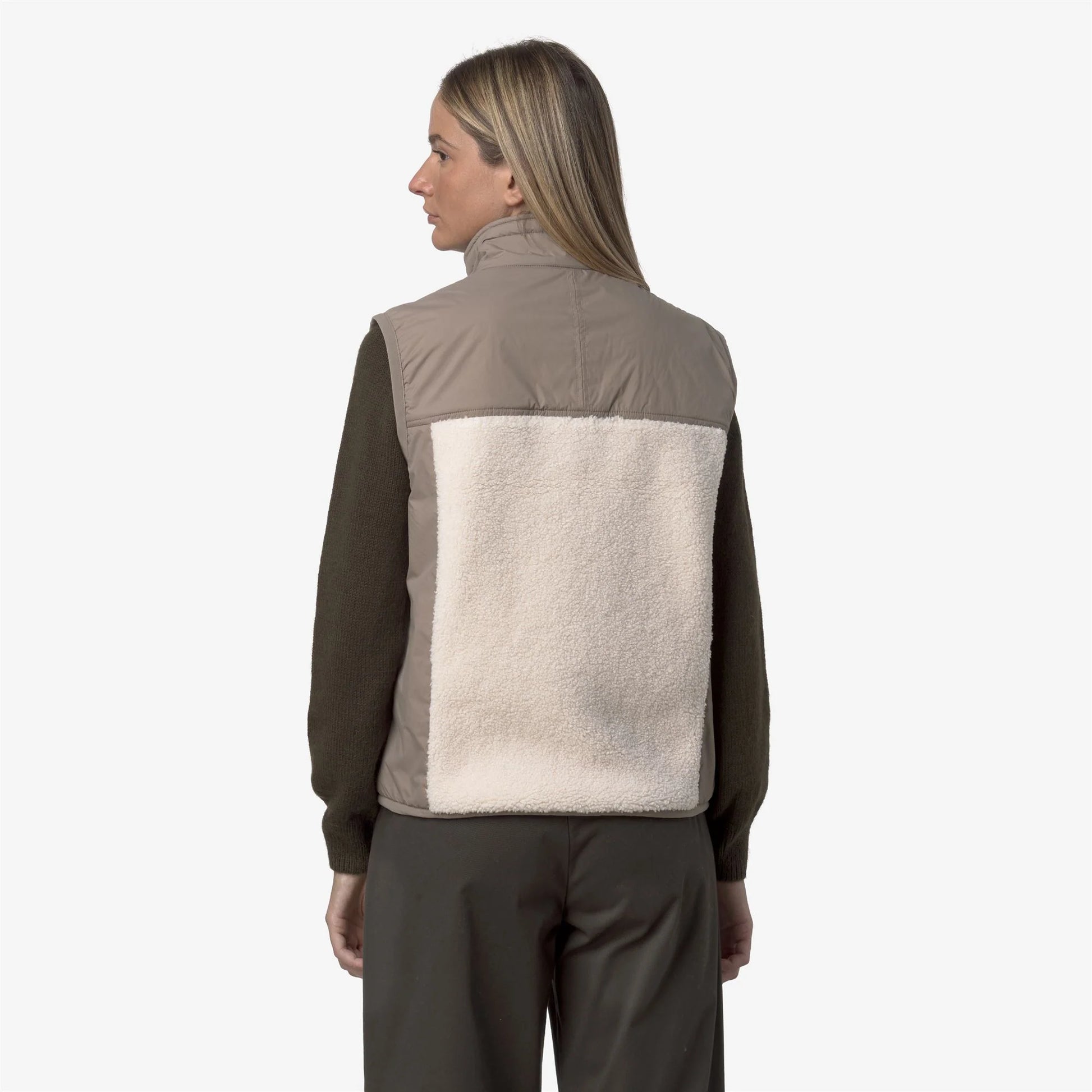 K-WAY AI26-27 Giacca Vital 4.0 Orsetto Beige Taupe-Ecru Unisex - Kirù Boutique 28 | Chiavari