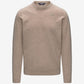 K-WAY AI26-27 Felpa Sebastien Fleece Stitch Beige Plaza Uomo - Kirù Boutique 28 | Chiavari