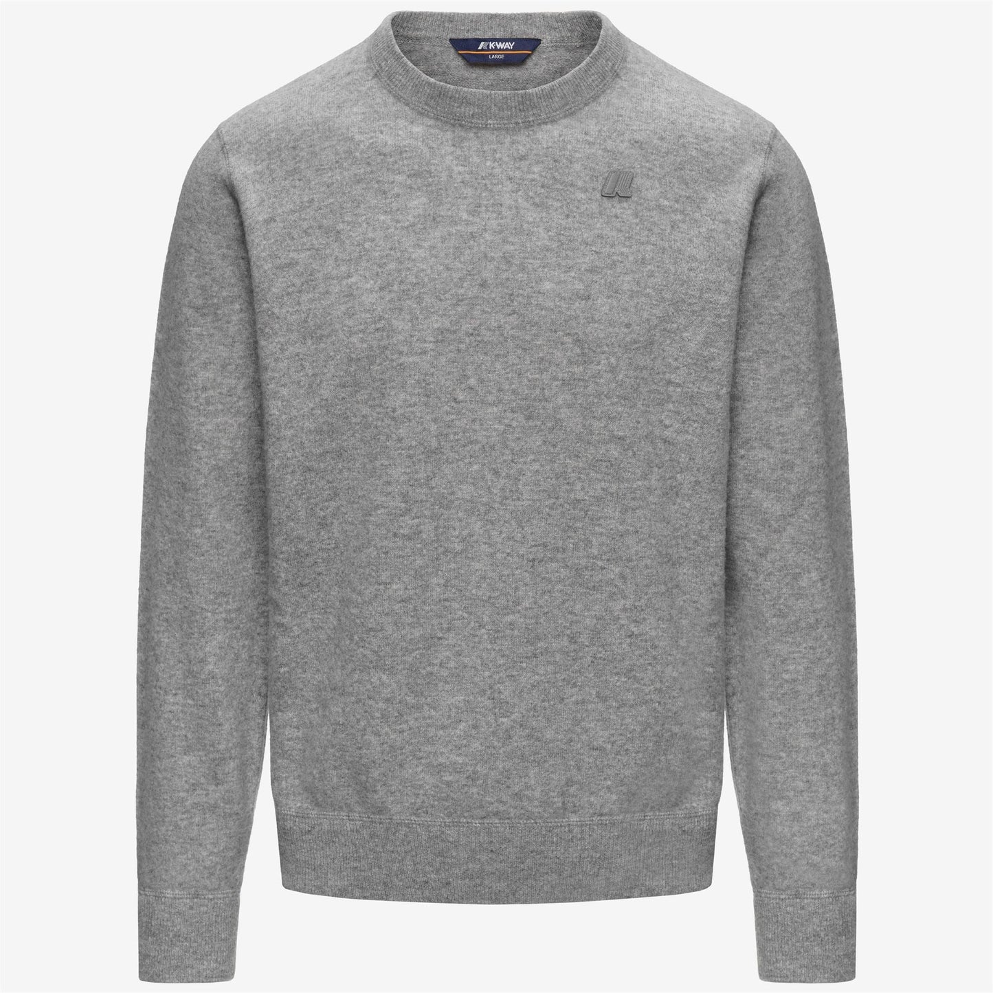 K-WAY AI26-27 Felpa Sebastien Fleece Stitch Grey Mid Uomo - Kirù Boutique 28 | Chiavari