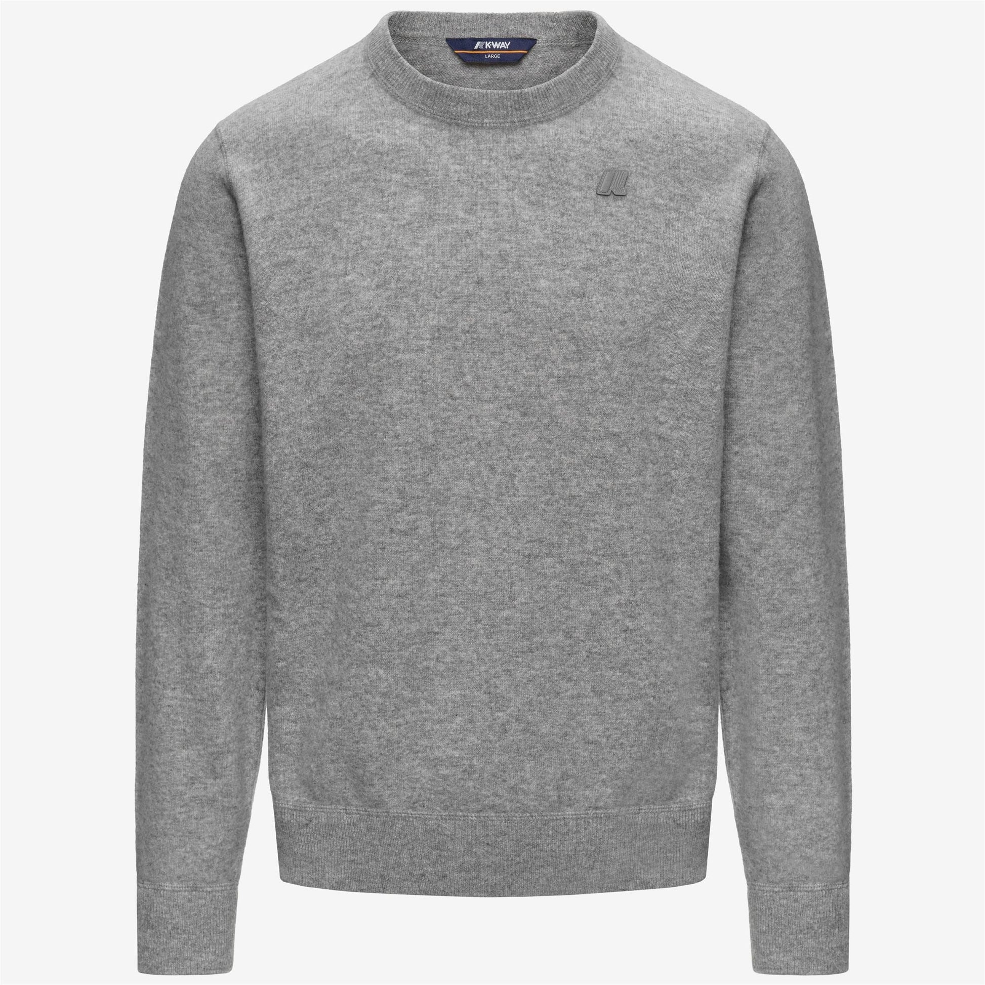 K-WAY AI26-27 Felpa Sebastien Fleece Stitch Grey Mid Uomo - Kirù Boutique 28 | Chiavari