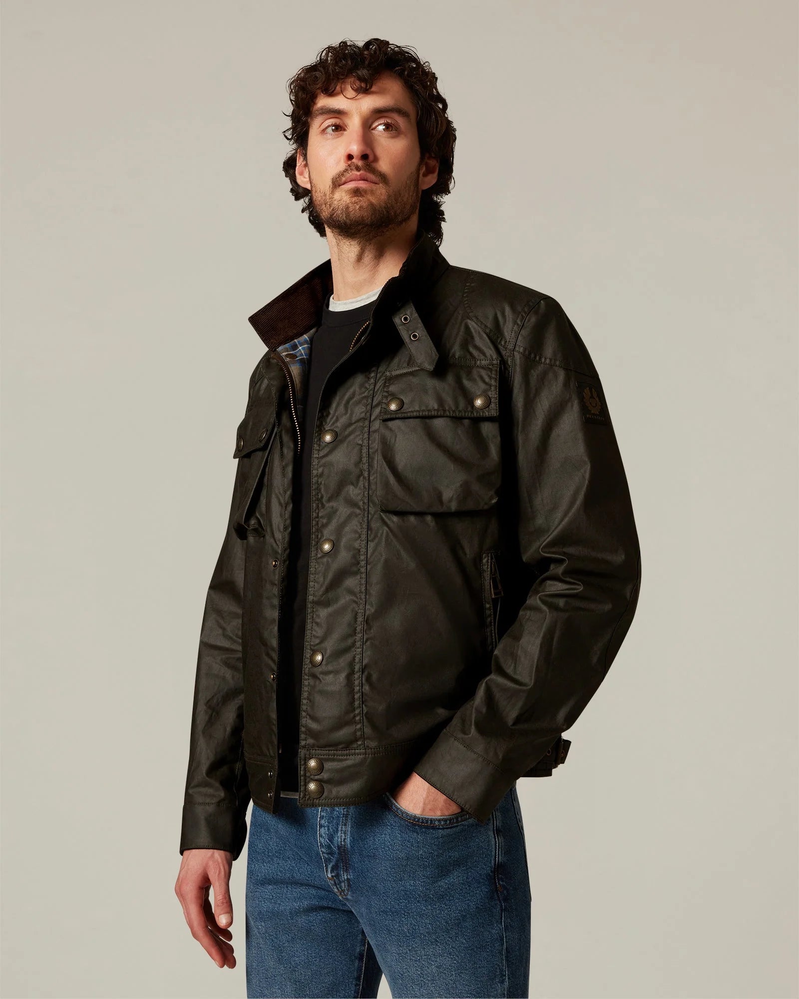 BELSTAFF AI26-27 Giacca Racemaster Icon Faded Olive Man - Kirù Boutique 28 | Chiavari