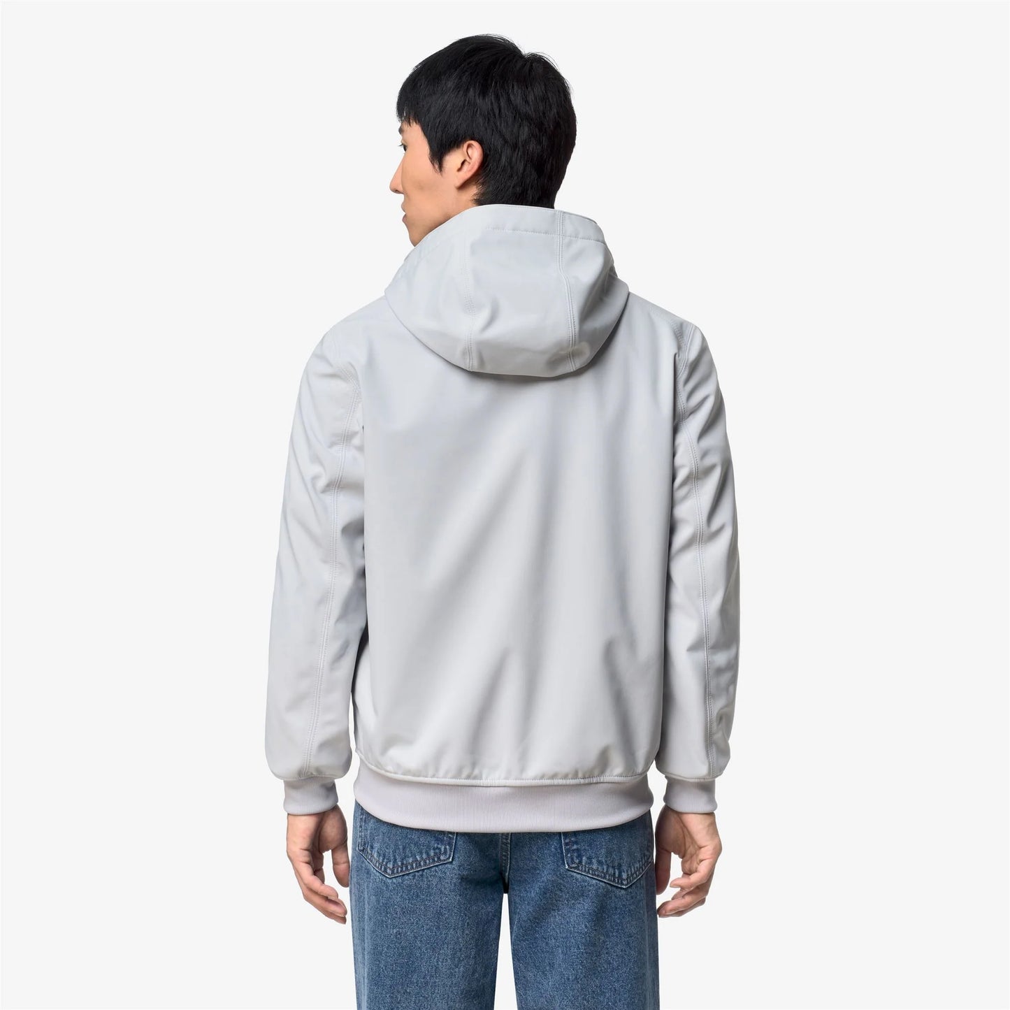 K-WAY AI26-27 Giacca Joachim Bonded Grey Ash-Blue Depth Uomo - Kirù Boutique 28 | Chiavari