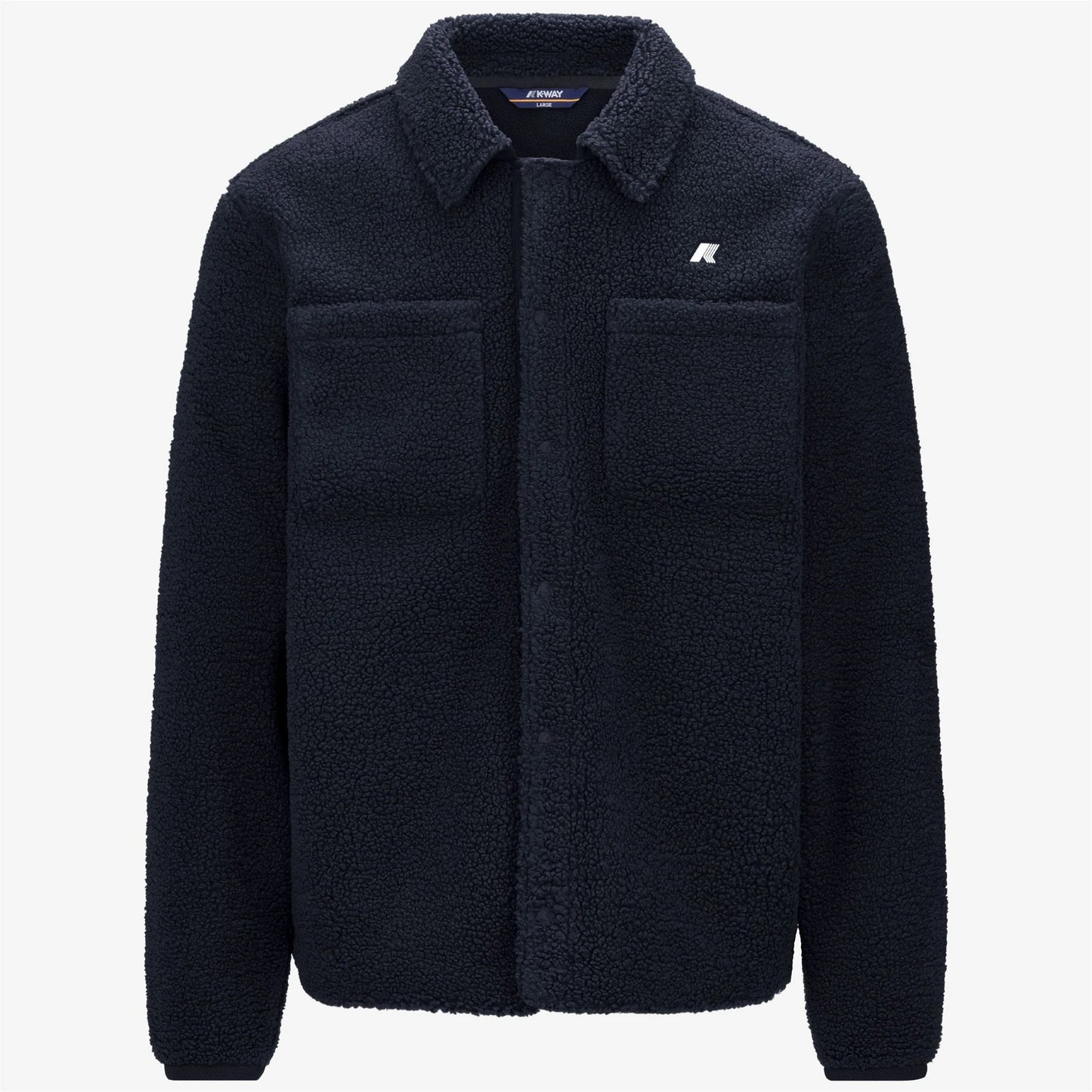 K-WAY AI26-27 Giacca Cameron Sherpa Polar Blue Depth-Blue Depth Uomo - Kirù Boutique 28 | Chiavari