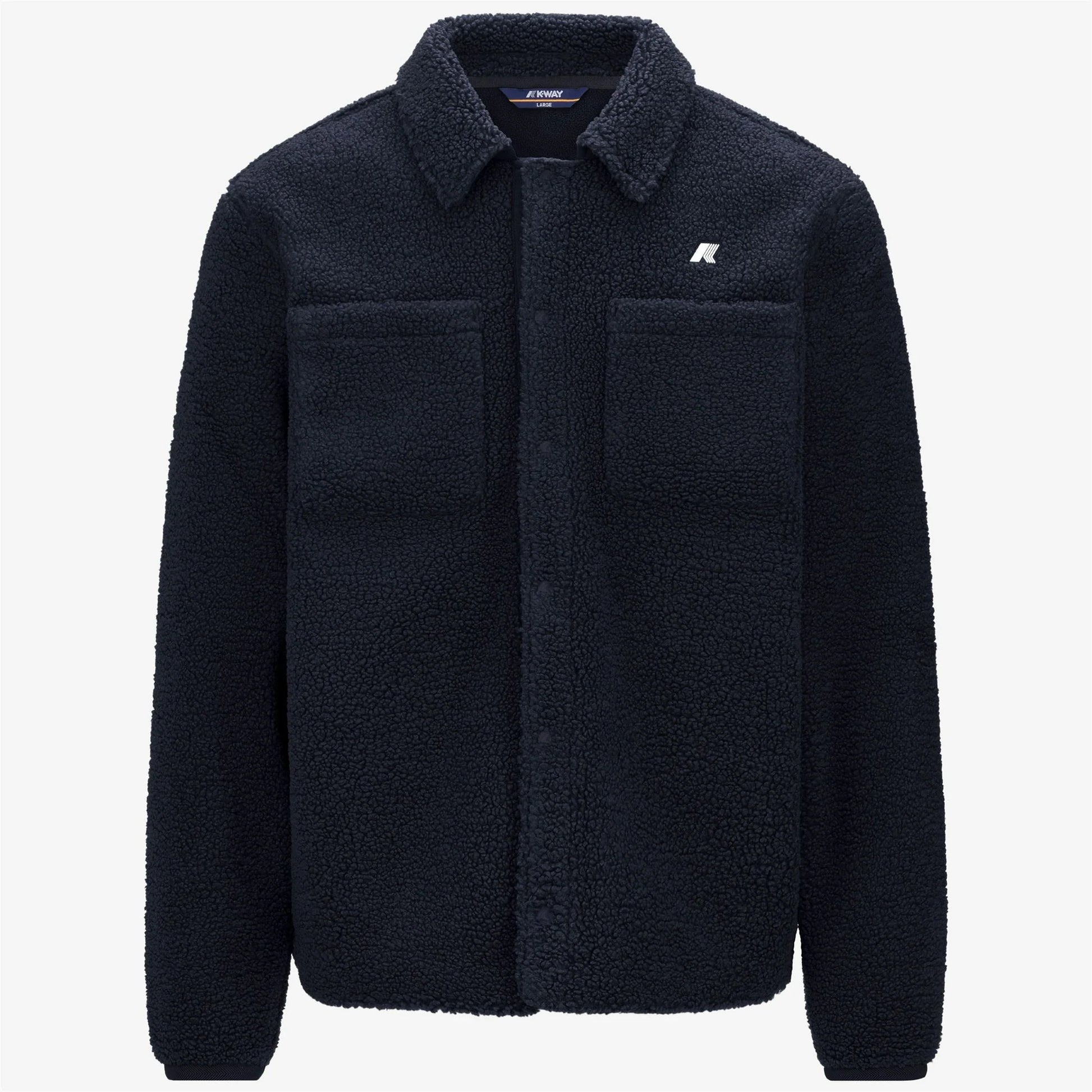 K-WAY AI26-27 Giacca Cameron Sherpa Polar Blue Depth-Blue Depth Uomo - Kirù Boutique 28 | Chiavari