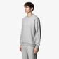 K-WAY AI26-27 Felpa Baptiste Heavy Fleece Grey Mid Melage Uomo - Kirù Boutique 28 | Chiavari