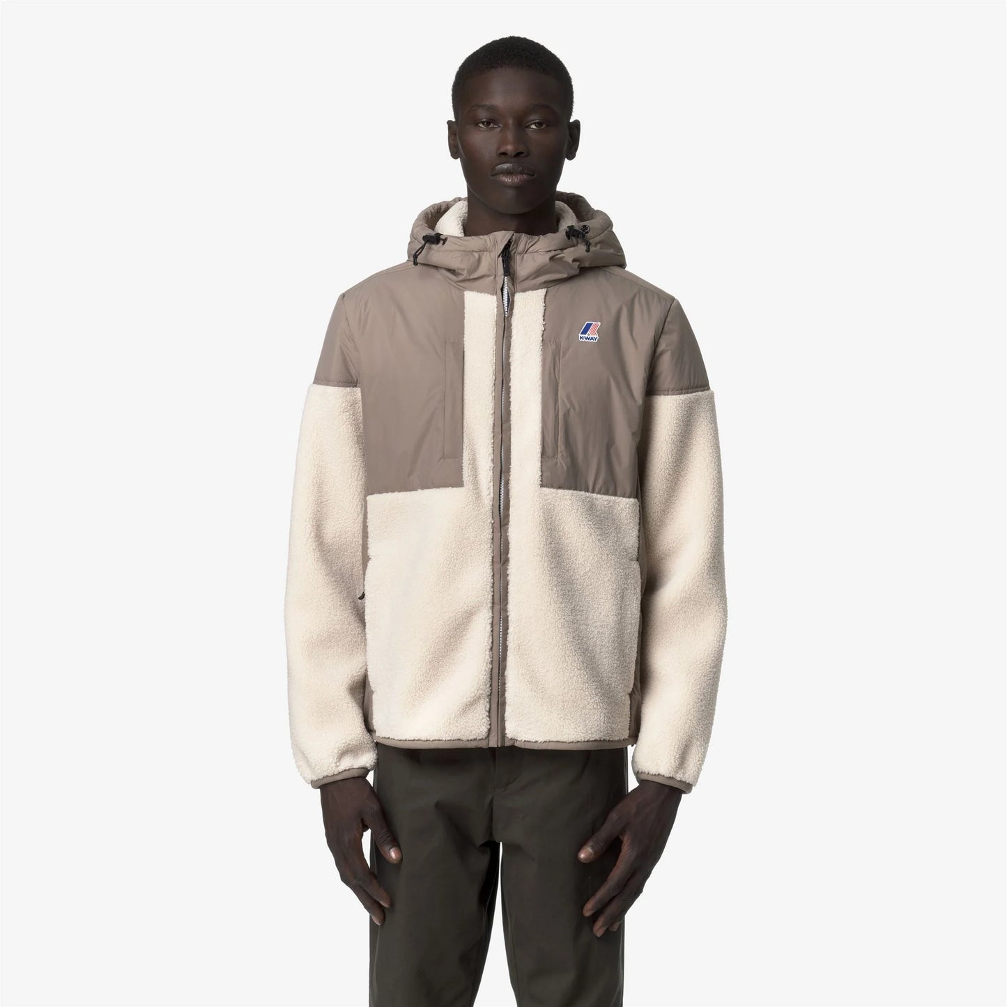 K-WAY AI26-27 Giacca Samson 4.0 Orsetto Beige Taupe-Ecru Unisex - Kirù Boutique 28 | Chiavari