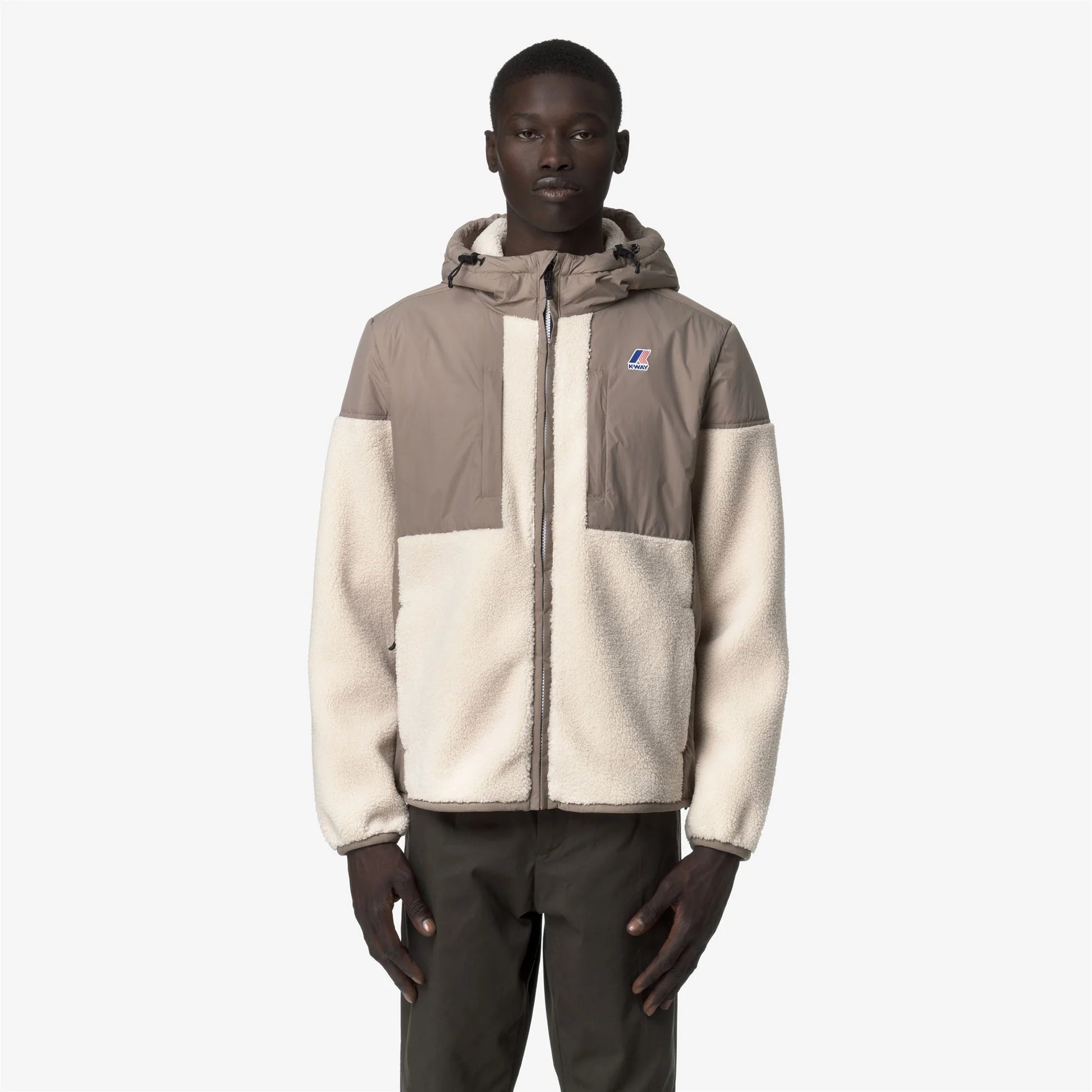 K-WAY AI26-27 Giacca Samson 4.0 Orsetto Beige Taupe-Ecru Unisex - Kirù Boutique 28 | Chiavari