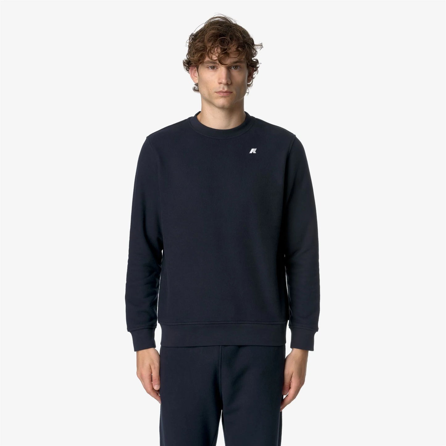 K-WAY AI26-27 Felpa Baptiste Heavy Fleece Blue Depth Uomo - Kirù Boutique 28 | Chiavari