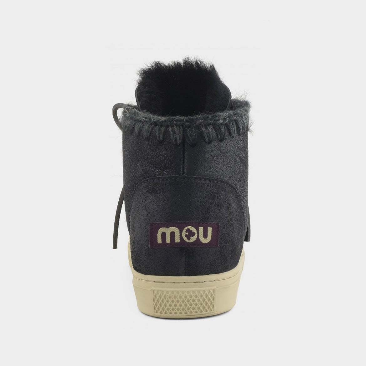 Mou Boots AI23-24 Eskimo Sneaker Lace-up Men's Cracked Black/Grey - Kirù Boutique 28 | Chiavari