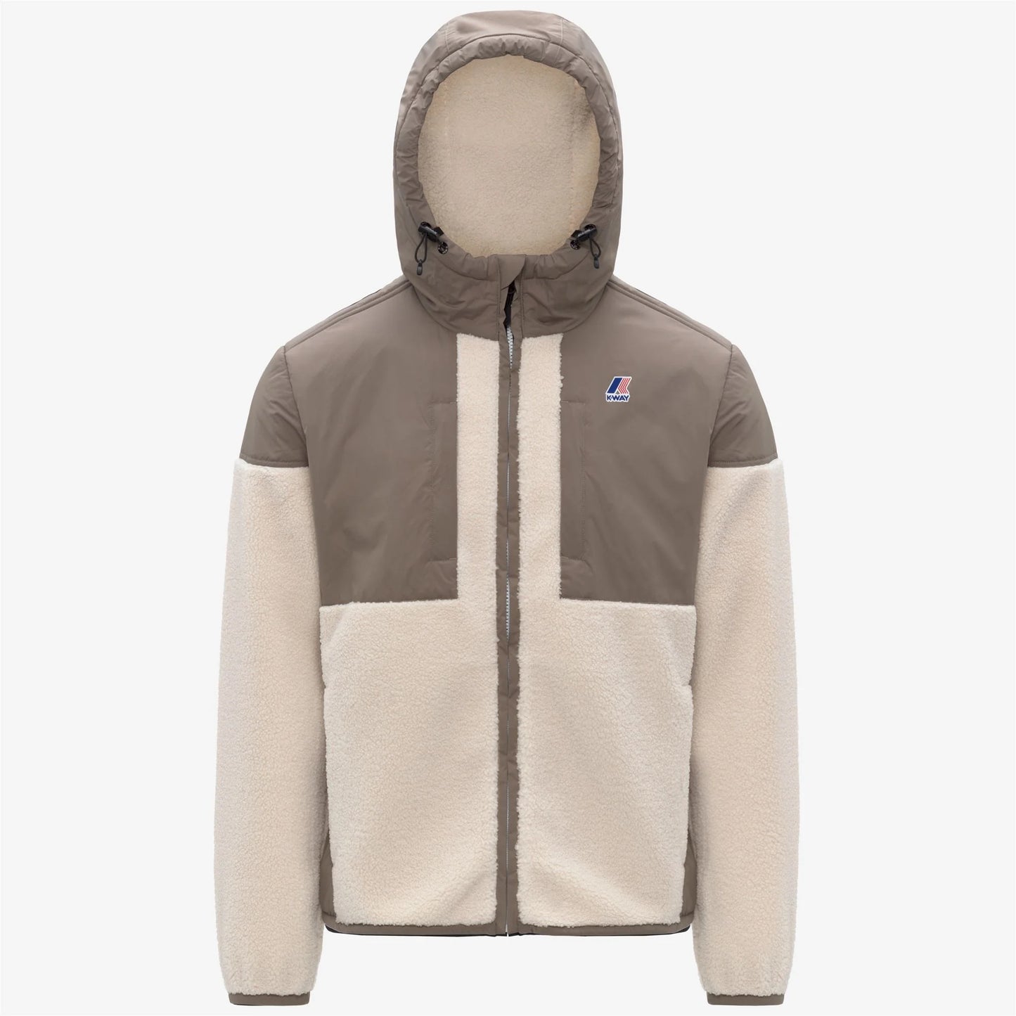 K-WAY AI26-27 Giacca Samson 4.0 Orsetto Beige Taupe-Ecru Unisex - Kirù Boutique 28 | Chiavari