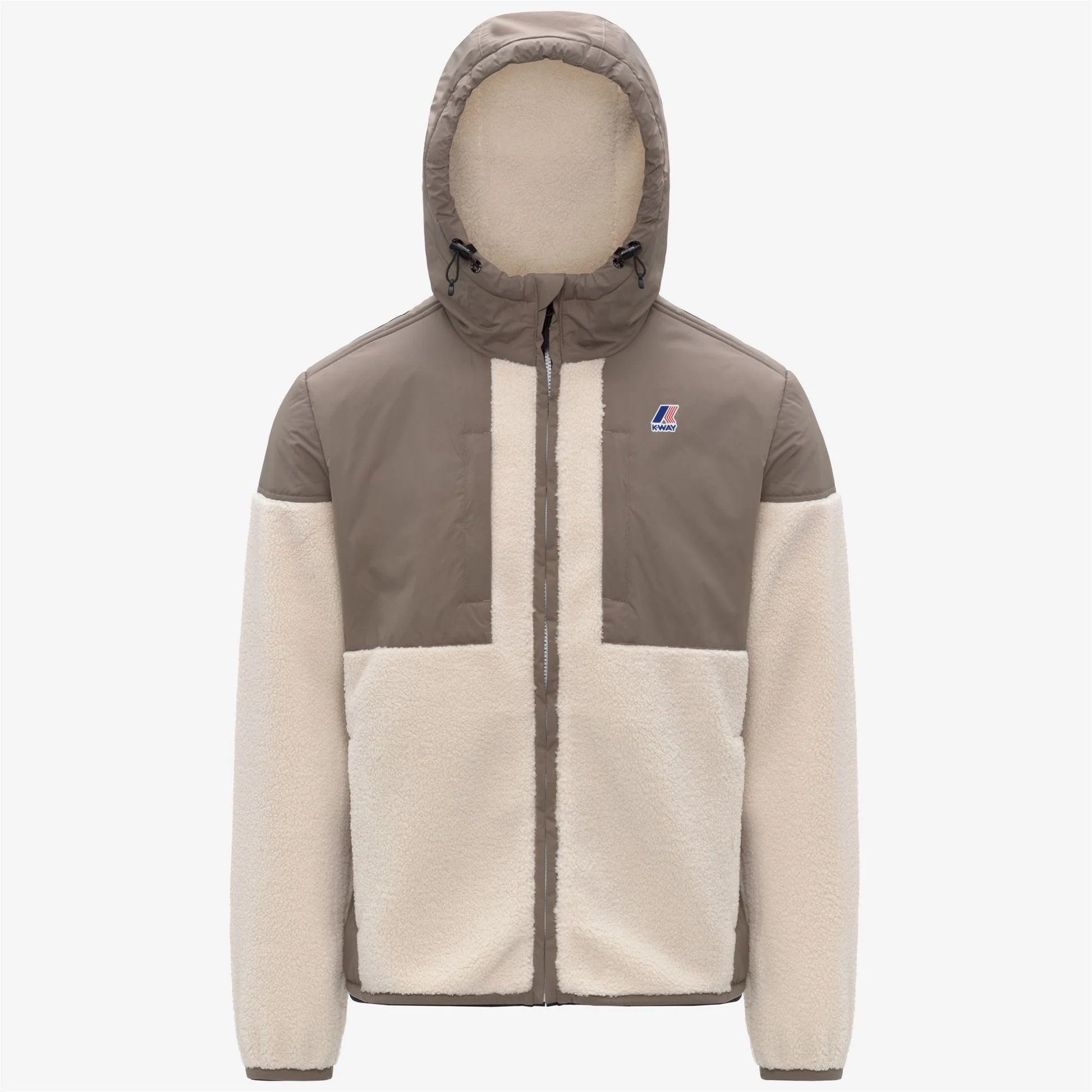 K-WAY AI26-27 Giacca Samson 4.0 Orsetto Beige Taupe-Ecru Unisex - Kirù Boutique 28 | Chiavari