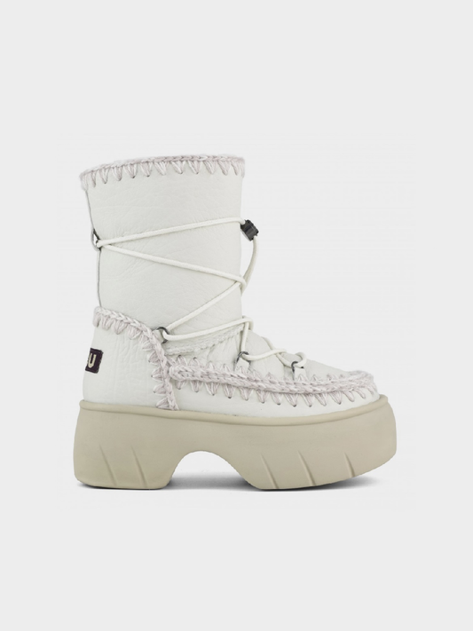 Mou Boots AI23-24 Eskimo Snow Boot Twist Short Nubuck True White - Kirù Boutique 28 | Chiavari