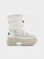 Mou Boots AI23-24 Eskimo Snow Boot Twist Short Nubuck True White - Kirù Boutique 28 | Chiavari