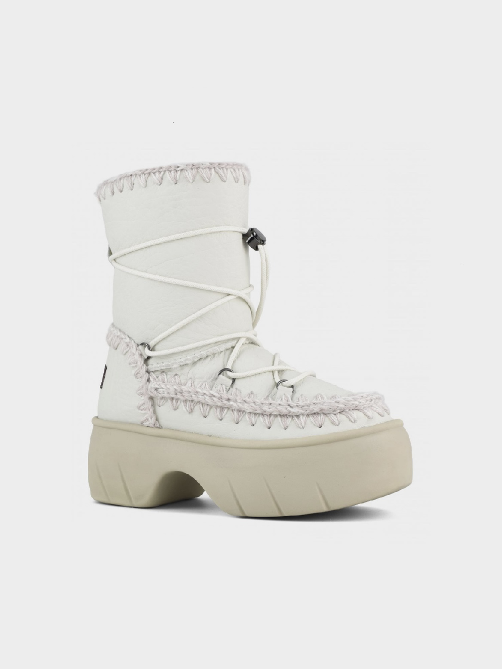 Mou Boots AI23-24 Eskimo Snow Boot Twist Short Nubuck True White - Kirù Boutique 28 | Chiavari