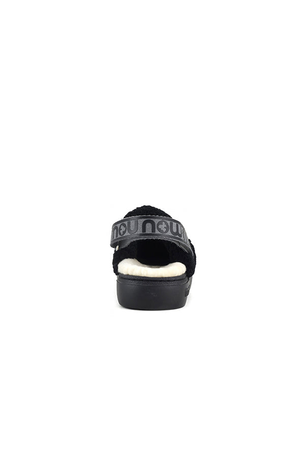 Mou Boots AI23-24 Mou Boots Bold Clog Curly Sheepskin & Backstrap Black - Kirù Boutique 28 | Chiavari
