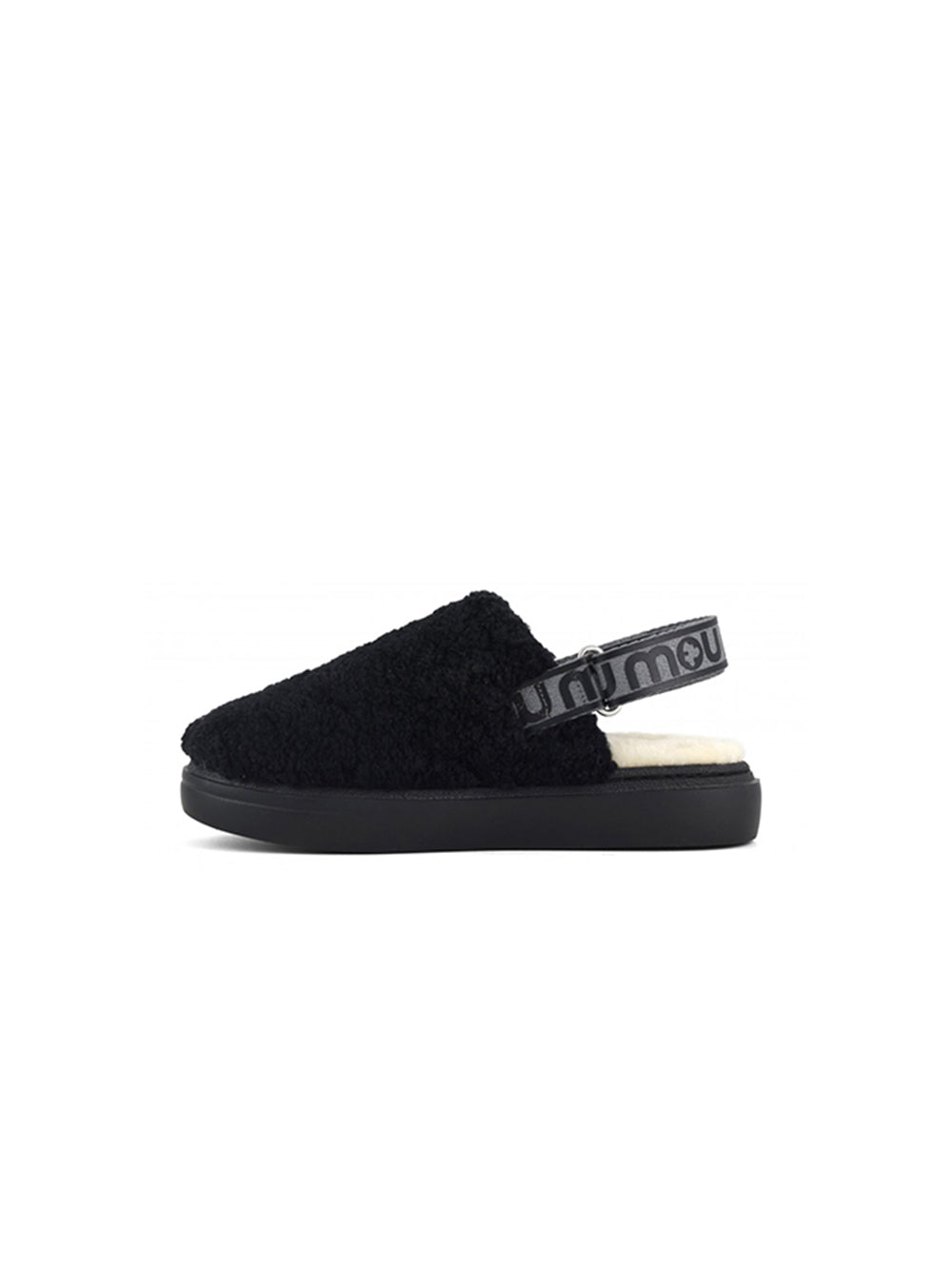 Mou Boots AI23-24 Mou Boots Bold Clog Curly Sheepskin & Backstrap Black - Kirù Boutique 28 | Chiavari