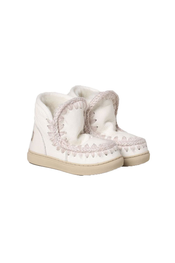 Mou Boots AI23-24 Eskimo Sneaker Kid Waxi White - Kirù Boutique 28 | Chiavari